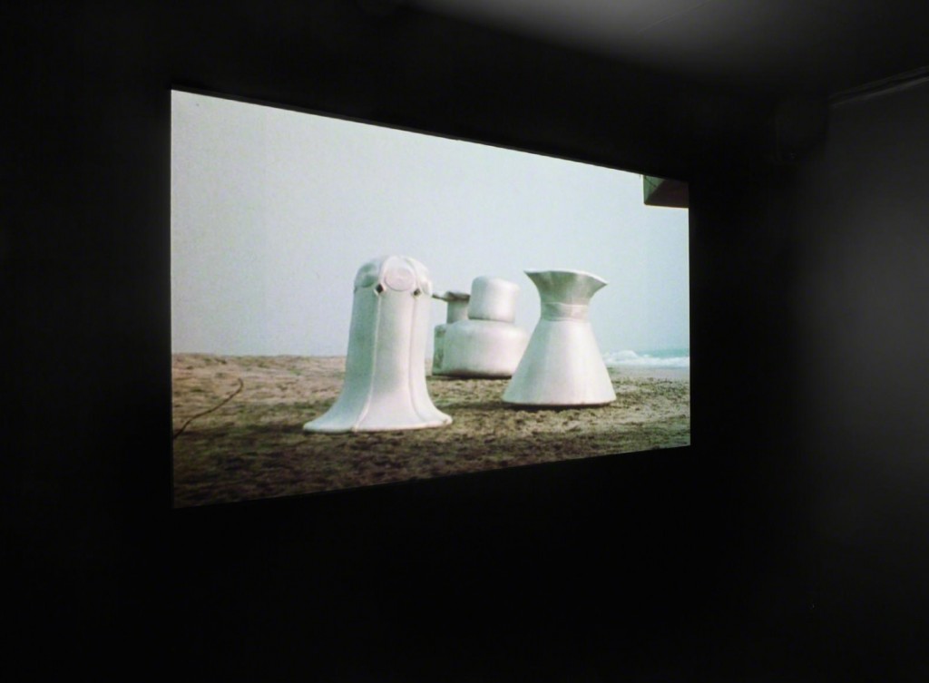 Single-channel video on monitor or projection (16 mm film shown on DVD, color, sound)